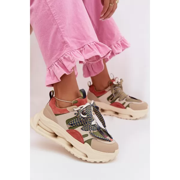  Dámské tenisky D&A CR61-3133 BEIGE 