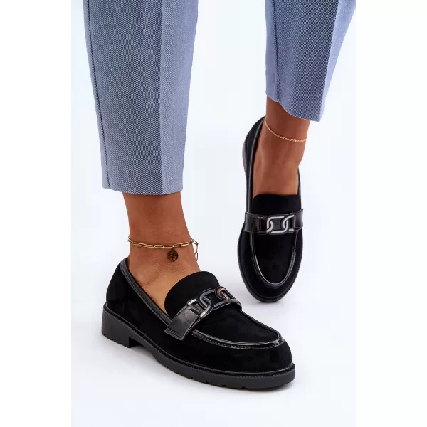  Dámské mokasíny S.BARSKI HY350A BLACK 