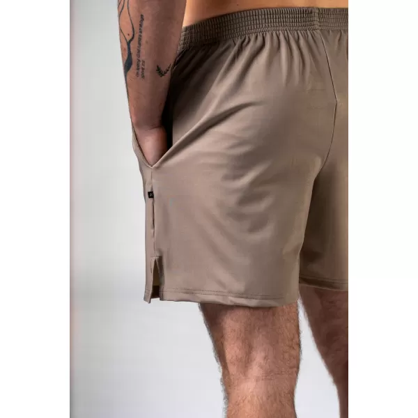  NEBBIA Tréninkové šortky POWER 902 LIGHT BROWN ASH 