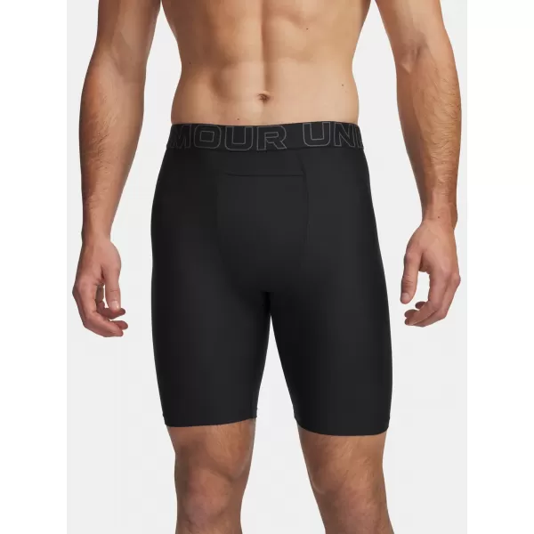  Pánské boxerky UNDER ARMOUR PERFORMANCE POUCH - SOLID 9IN - 2 6012561-001 ČERNÁ 