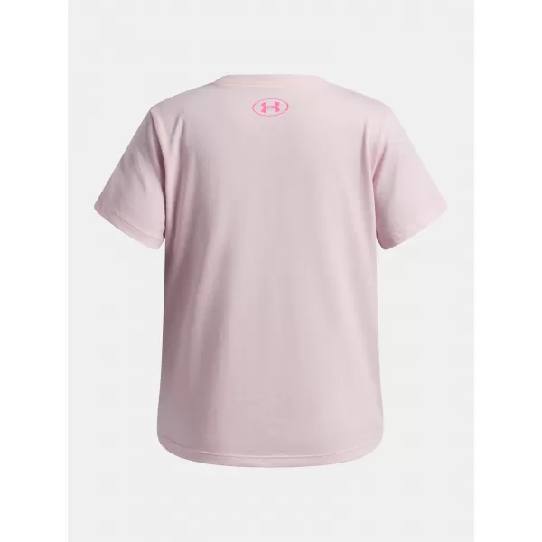  Dívčí triko UNDER ARMOUR UA G STAR LOGO LOCKERTAG SS 6009718-647 RŮŽOVÁ 