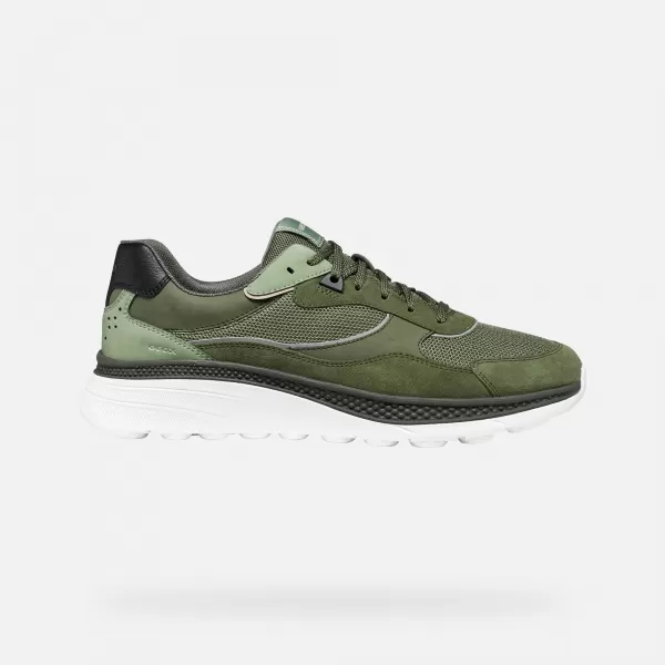  Pánské tenisky GEOX SPHERICA ACTIF X1 G014566 KHAKI 