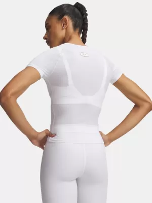 Dámské triko UNDER ARMOUR HEATGEAR ELITE SS 6015368-100 BÍLÁ