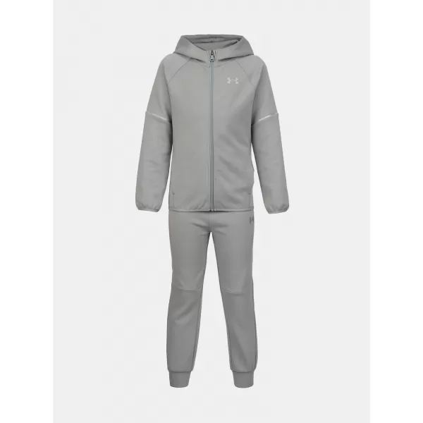  Chlapecká souprava UNDER ARMOUR UA DOUBLE KNIT FZ SET UAFII1NE-053 ŠEDÁ 