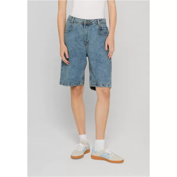  Dámské kraťasy DEF DFLSH035 MID BLUE WASHED 