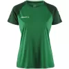 Dámské kontrastní sportovní tričko CRAFT TW Squad Go Contrast Jersey W TÝMOVĚ ZELENÁ/ZELENÁ