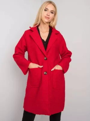 Dámský kabát OCH BELLA TW-PL-BI-21717.40P RED