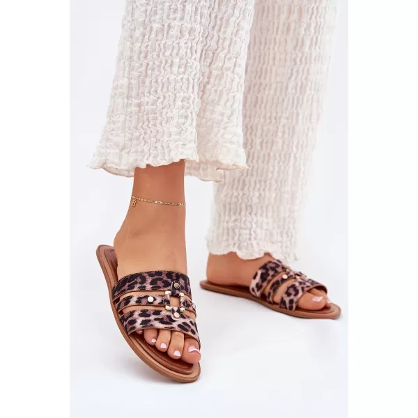  Dámské pantofle BOTO NOROTI 37941 LEOPARD 