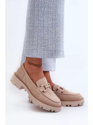 Dámské mokasíny D&A TW117 BEIGE
