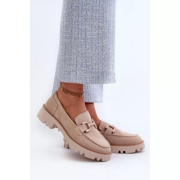  Dámské mokasíny D&A TW117 BEIGE 