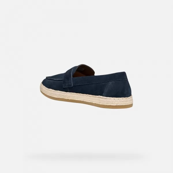  Pánské mokasíny GEOX PANTELLERIA G014528 TMAVĚ MODRÁ 