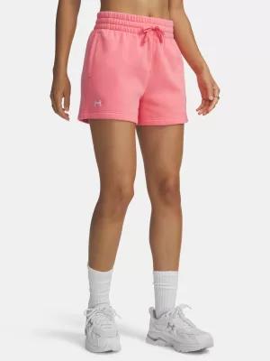 Dámské kraťasy UNDER ARMOUR RIVAL FLEECE SHORT 1382723-600 RŮŽOVÁ
