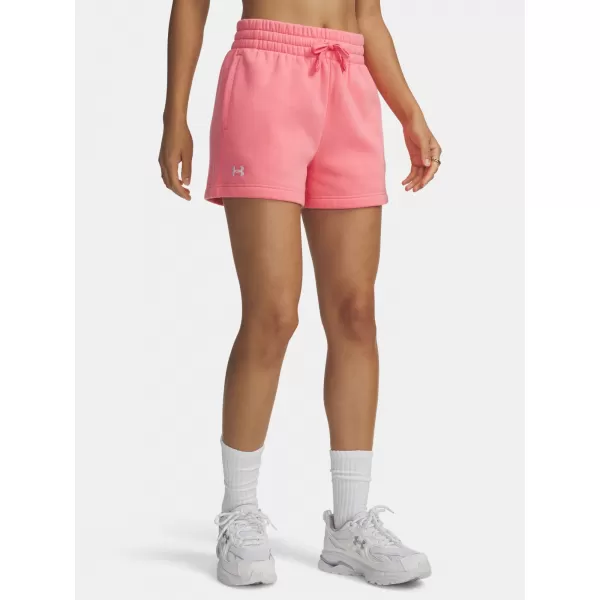  Dámské kraťasy UNDER ARMOUR RIVAL FLEECE SHORT 1382723-600 RŮŽOVÁ 