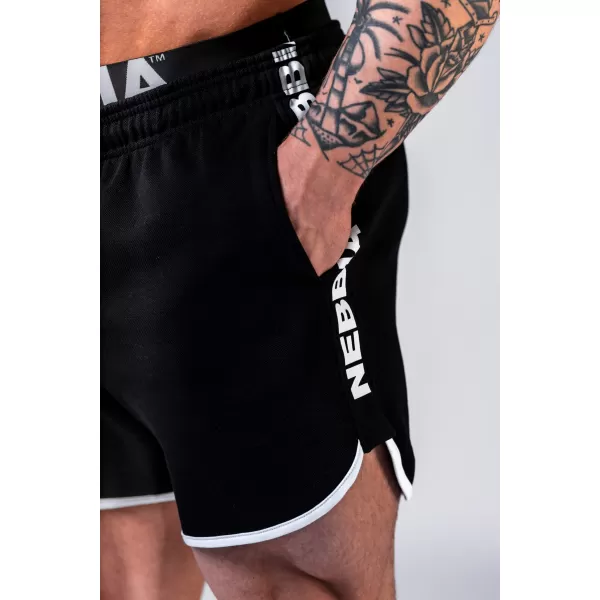  NEBBIA Teplákové šortky HERO 295 BLACK 