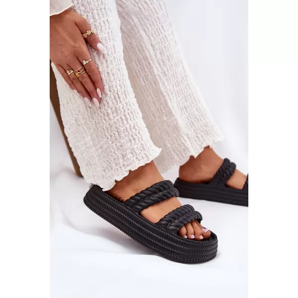  Dámské pantofle S.BARSKI ZK51-001 BLACK 