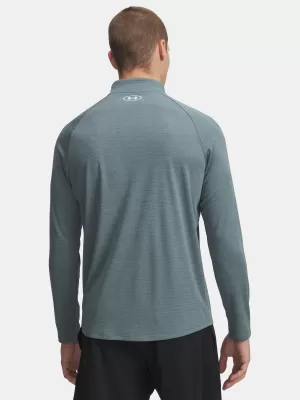 Pánské triko UNDER ARMOUR UA TECH TEXTURED 1/2 ZIP 1382797-587 MODRÁ