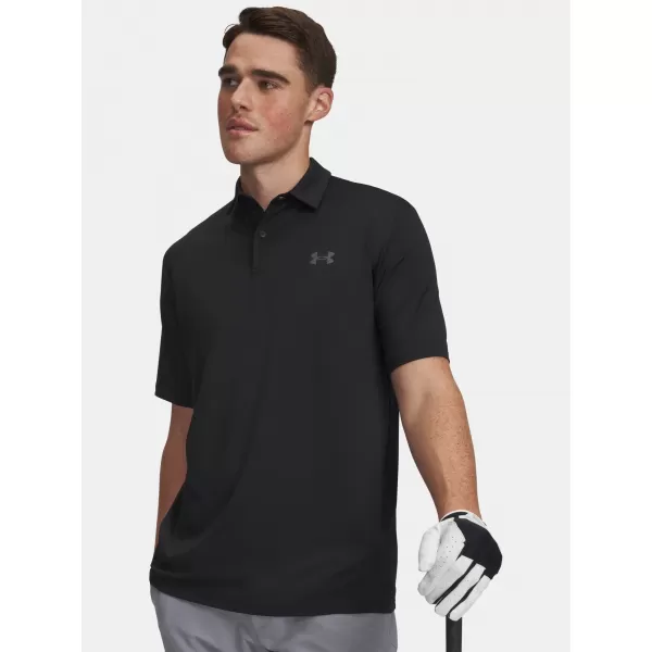  Pánské triko UNDER ARMOUR MATCHPLAY POLO 6009799-001 ČERNÁ 