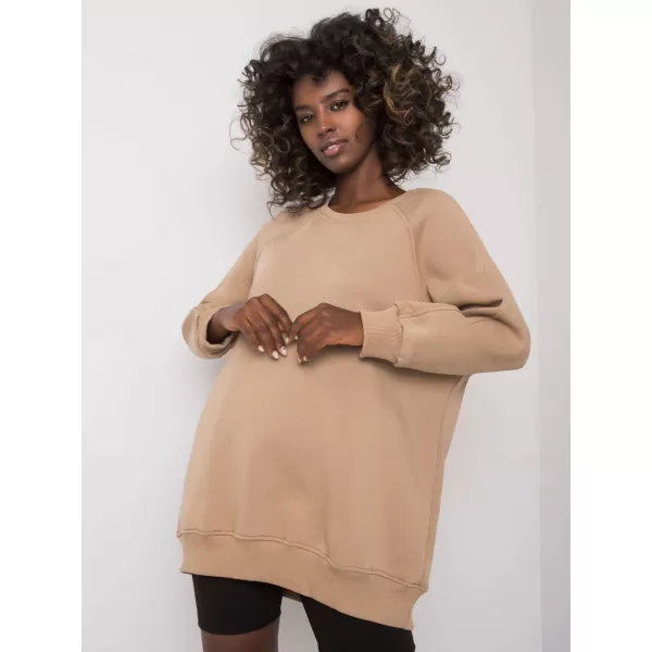  Dámská mikina EX MODA EM-BL-623.06 DARK BEIGE 