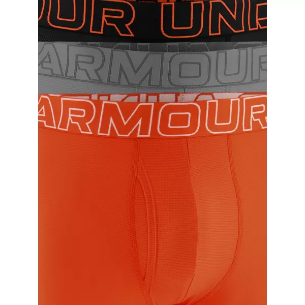  Pánské boxerky UNDER ARMOUR UA PERFORMANCE TECH MESH - SOLID 6IN - 1383884-690 ORANŽOVÁ 