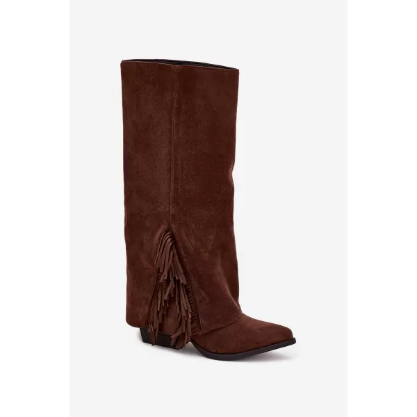  Dámské kozačky BOTO ZALIA 38567 BROWN 