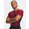 Pánské triko UNDER ARMOUR HG PRINTED SS 6009657-002 ČERNÁ