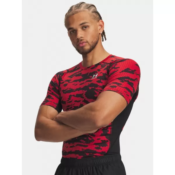  Pánské triko UNDER ARMOUR HG PRINTED SS 6009657-002 ČERNÁ 