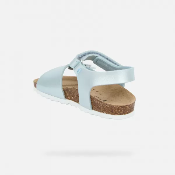  Dívčí sandály GEOX CHALKI B552RD000NFC4070 TYRKYSOVÁ 