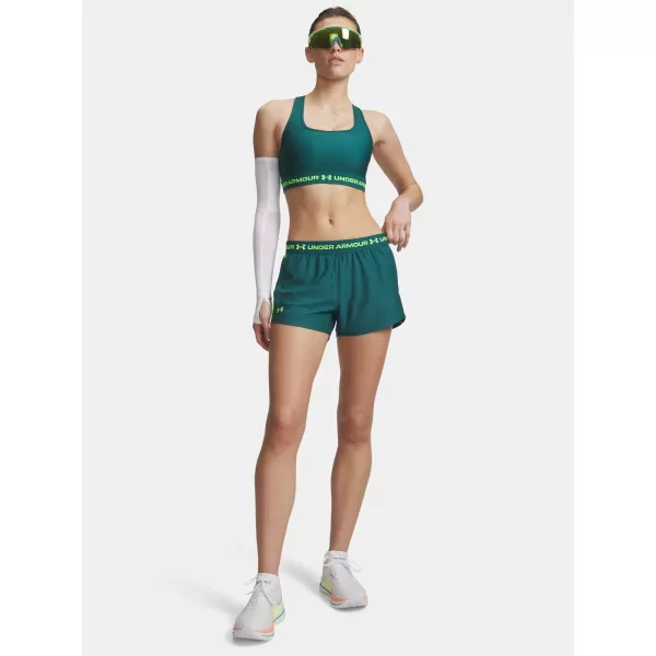  Dámské kraťasy UNDER ARMOUR TECH PLAY UP SHORTS 1389882-338 ZELENÁ 