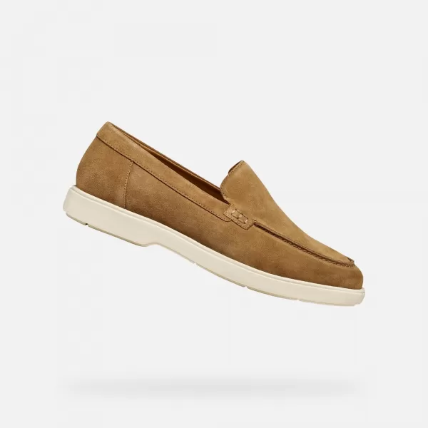  Pánské mokasíny GEOX SPHERICA EC17 G014396 HNĚDÁ 