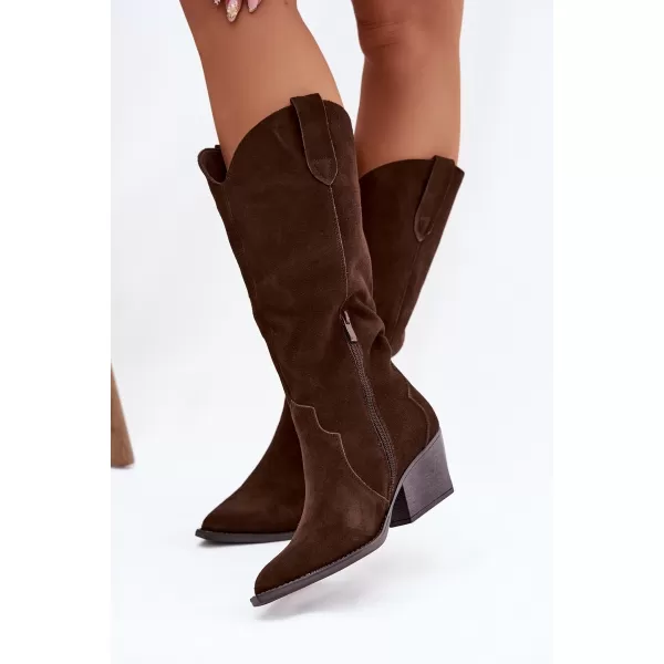  Dámské kozačky BOTO URSELLE 41113 BROWN 