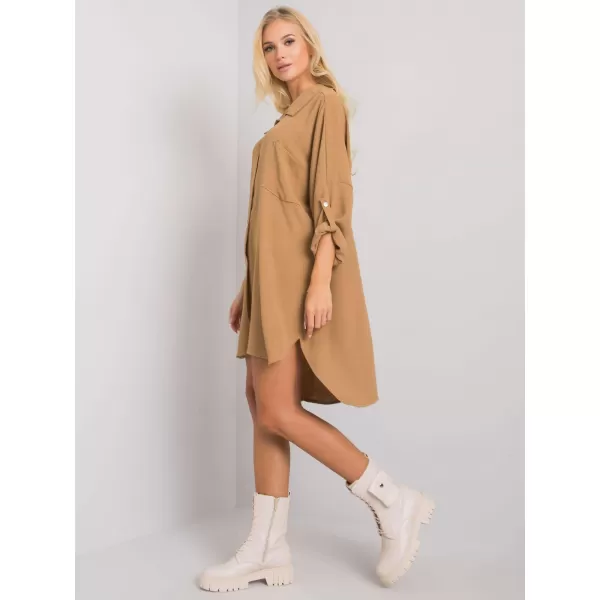  Dámské šaty ITALY MODA DHJ-SK-13938.02P DARK BEIGE 