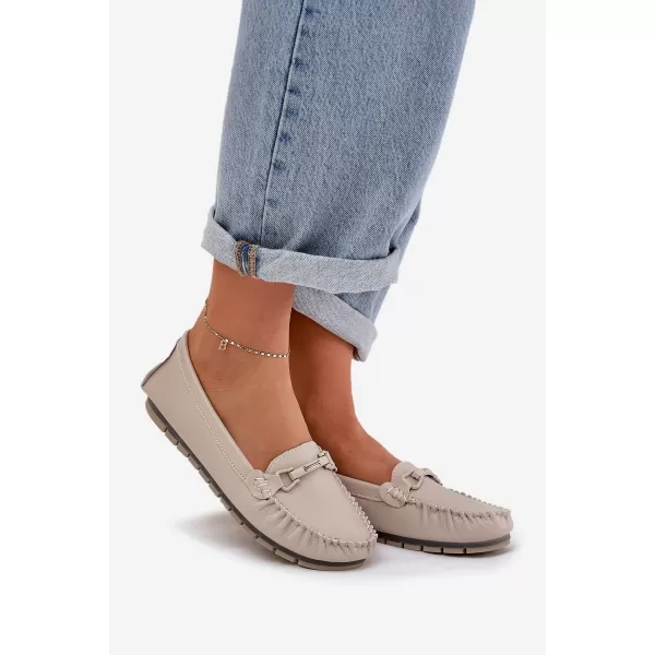  Dámské mokasíny S.BARSKI LR51-547 BEIGE 