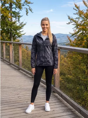 Dámská softshellová bunda premium ALTISPORT VOJ/ALW096JACK01 ČERNÁ