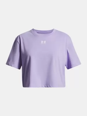 Dívčí triko UNDER ARMOUR UA RIVAL SS 1389755-538 FIALOVÁ
