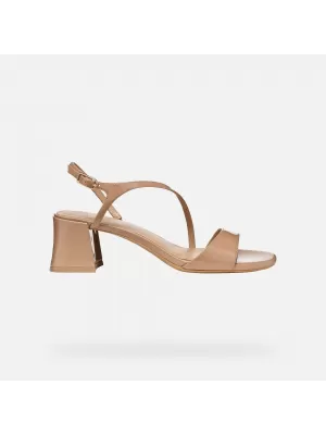 Dámské sandály GEOX NEW ERAKLIA 50 T01 G012946 SVĚTLE HNĚDÁ