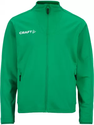 Dětská tréninková bunda CRAFT TW Evolve 2.0 Full Zip Jacket Jr TÝMOVĚ ZELENÁ