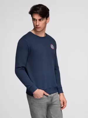Pánská mikina OMBRE B1713 NAVY BLUE