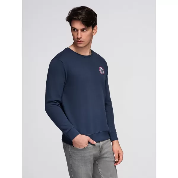  Pánská mikina OMBRE B1713 NAVY BLUE 