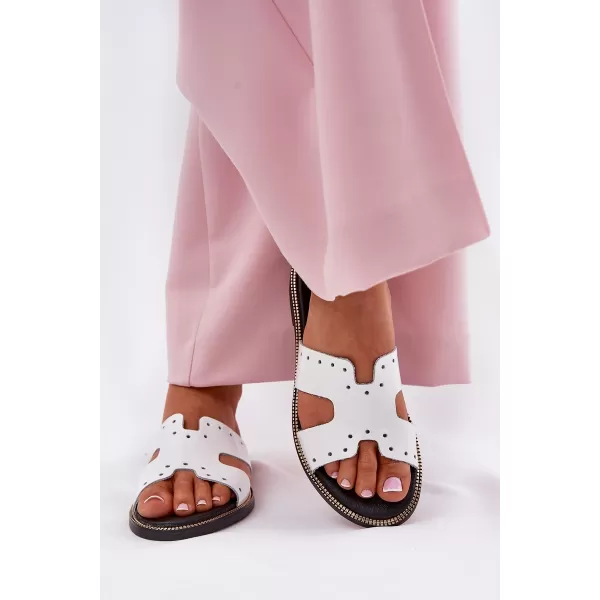  Dámské pantofle ZAZOO 40326 WHITE 