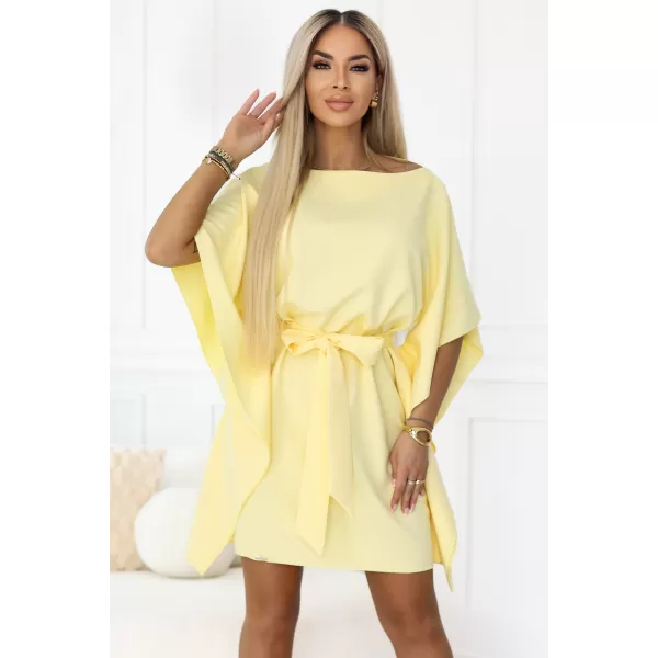  Dámské šaty NUMOCO SOFIA 287-41 PASTELOVĚ CITRONOVÁ 