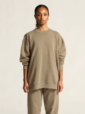 Dámská těžká mikina CRAFT Corp. Frequent Sweatshirt W ŠEDOBÉŽOVÁ