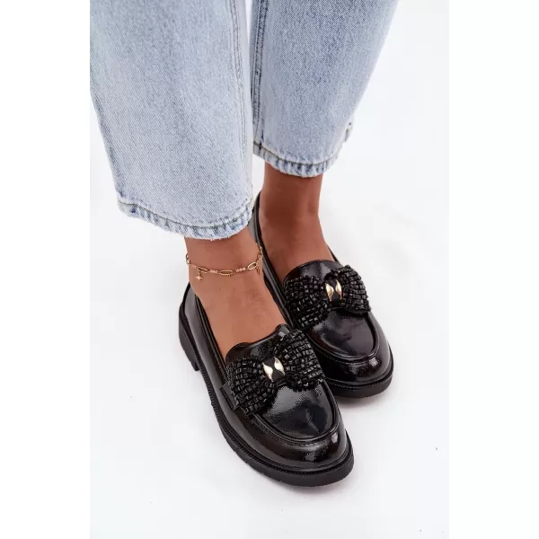  Dámské mokasíny D&A HY52-319A BLACK 