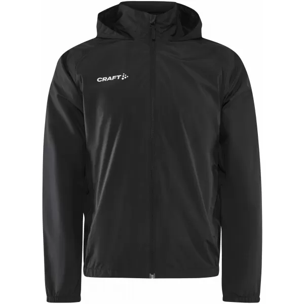  Lehká dětská bunda do deště CRAFT TW Evolve Rain Jacket Jr ČERNÁ 