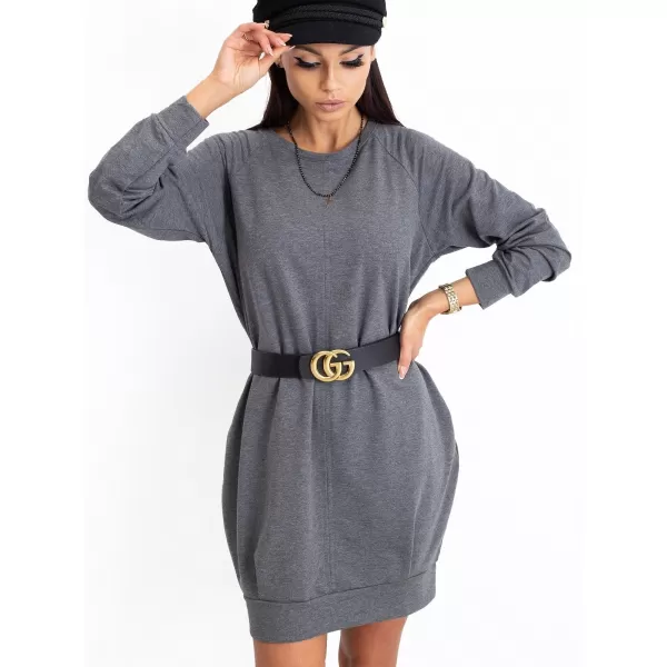  Dámské šaty BASIC FEEL GOOD RV-TU-5184.93P DARK GREY 