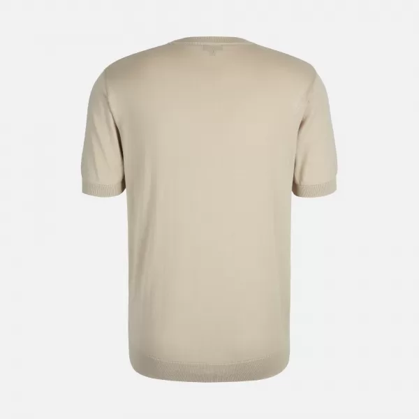  Pánské triko GEOX KNIT G012316 BÉŽOVÁ 