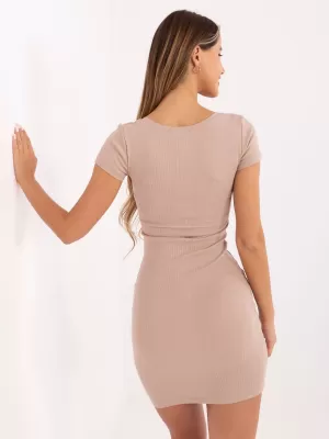 Dámské šaty RUE PARIS RV-SK-5604.83P BEIGE