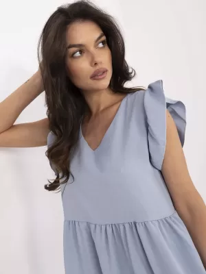 Dámské šaty RUE PARIS WN-SK-704.83 LIGHT BLUE