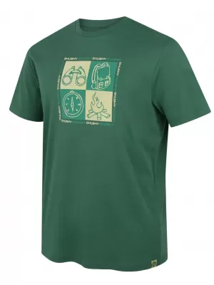 Pánské triko HUSKY TEE SQUARE M GREEN