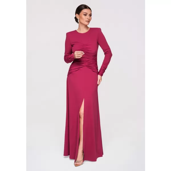  Dámské šaty LARICA LA-OM-DLR272 BURGUNDY 