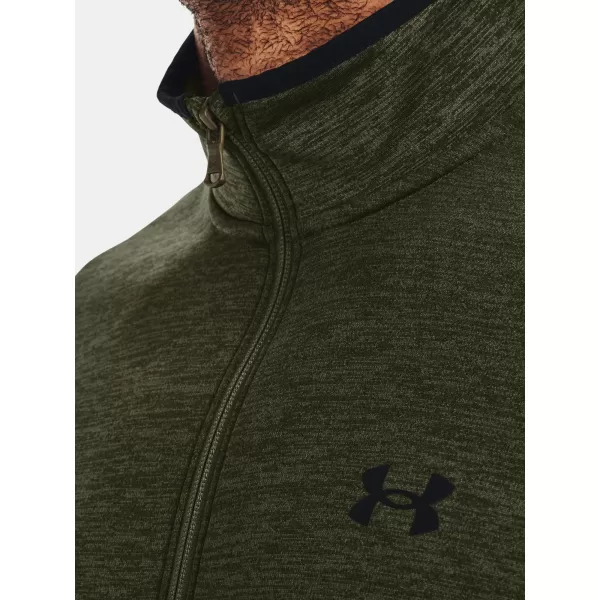  Pánská mikina UNDER ARMOUR UA ARMOUR FLEECE 1/2 ZIP ZELENÁ 